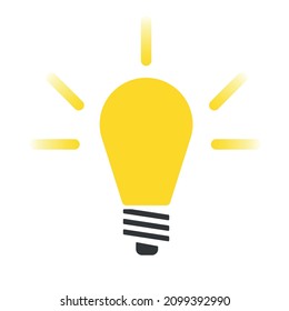 burning light bulb.new idea,new thinking concept.conceptual business ideas. vector design eps 10.