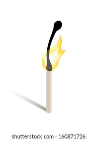 burning match