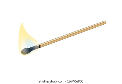 Burning match