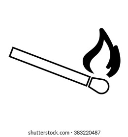 burning match