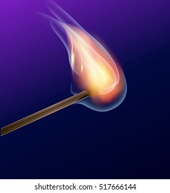 Burning match