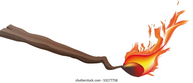 Burning match