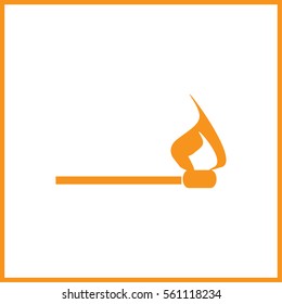 burning match