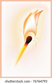 Burning match