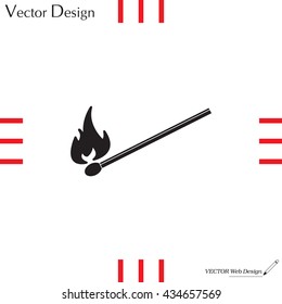 burning match icon