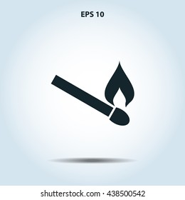 burning match icon