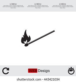 burning match icon