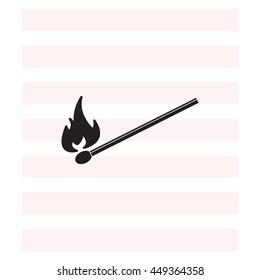 burning match icon