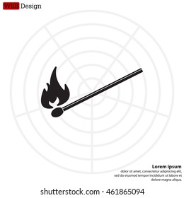 burning match icon