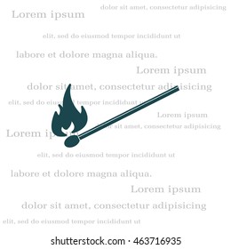 burning match icon