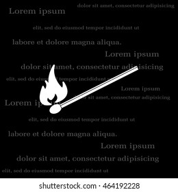 burning match icon