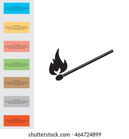 burning match icon