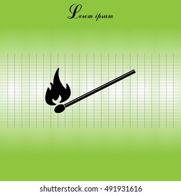 burning match icon