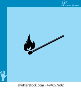 burning match icon