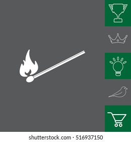 burning match icon