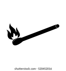 Burning match icon