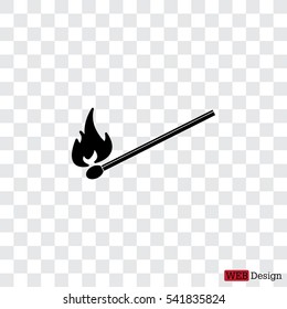 burning match icon