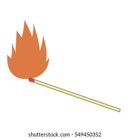 burning match icon 