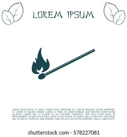 burning match icon