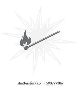 burning match icon