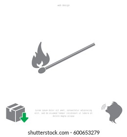 burning match icon
