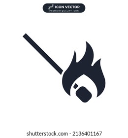 plantilla de símbolo de coincidencia de encendido para el logotipo de colección de diseño gráfico y web ilustración vectorial