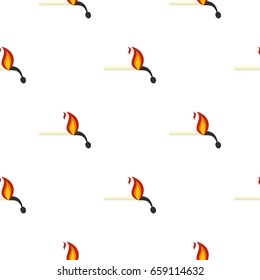 Burning match pattern seamless for any design vector illustration