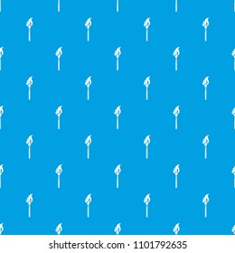 Burning match pattern vector seamless blue repeat for any use