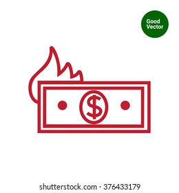 Burning money