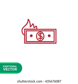 Burning money