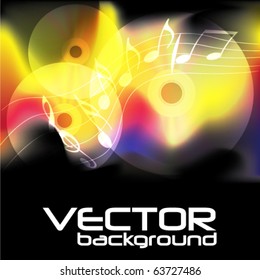 Burning Music Background