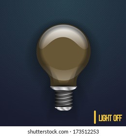 burning off bulb. Vector illustration for your design.