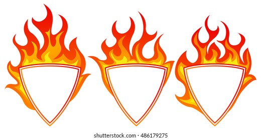 Burning shield form frame