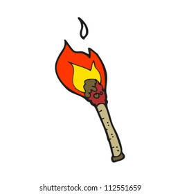 caricatura de la antorcha en llamas
