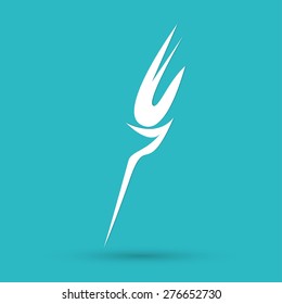 Burning torch icon