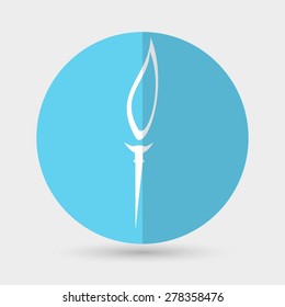 Burning torch icon