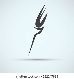 Burning torch icon