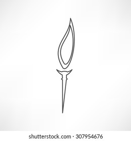 Burning torch icon