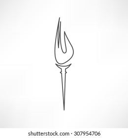 Burning torch icon