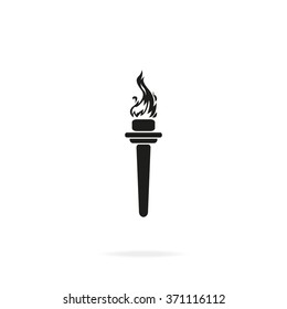 Burning torch icon.