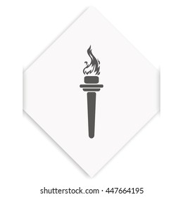 Burning torch icon.