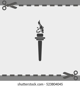 Burning torch icon.