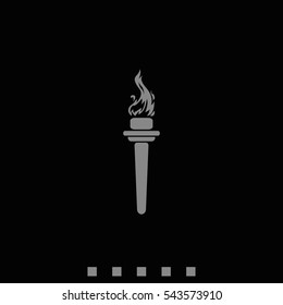 Burning torch icon.