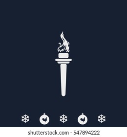 Burning torch icon.