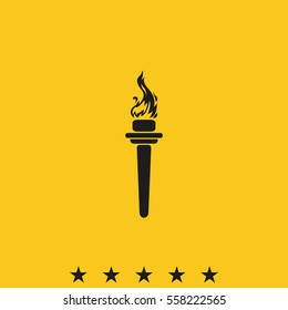 Burning torch icon.