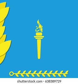 Burning torch icon.