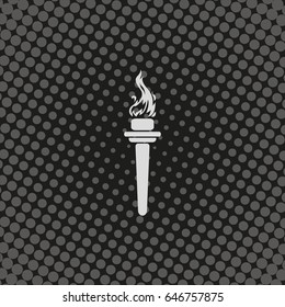Burning torch icon.