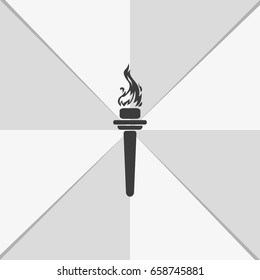 Burning torch icon.