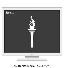 Burning torch icon.