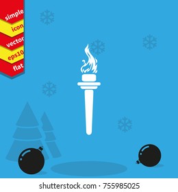 Burning torch icon.